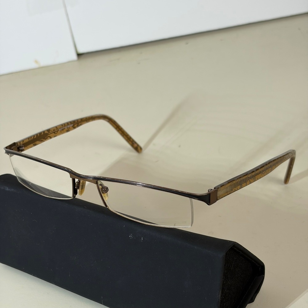 Sydney Love SL2018 Brown Print Semi Rimless Eyeglass Frames ONLY Women 52-17-135